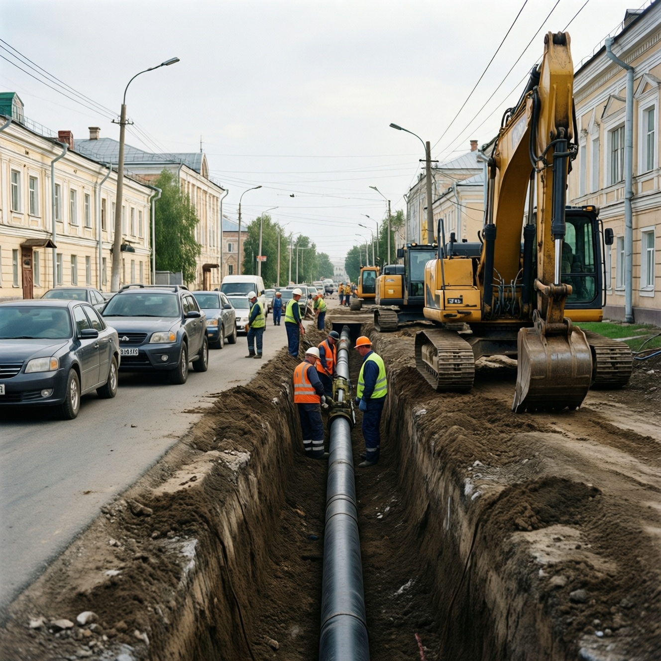 Улицу Урицкого в Архангельске перекроют до утра из-за работ на теплотрассе Улицу Урицкого в Архангельске перекроют до утра из-за работ на теплотрассе