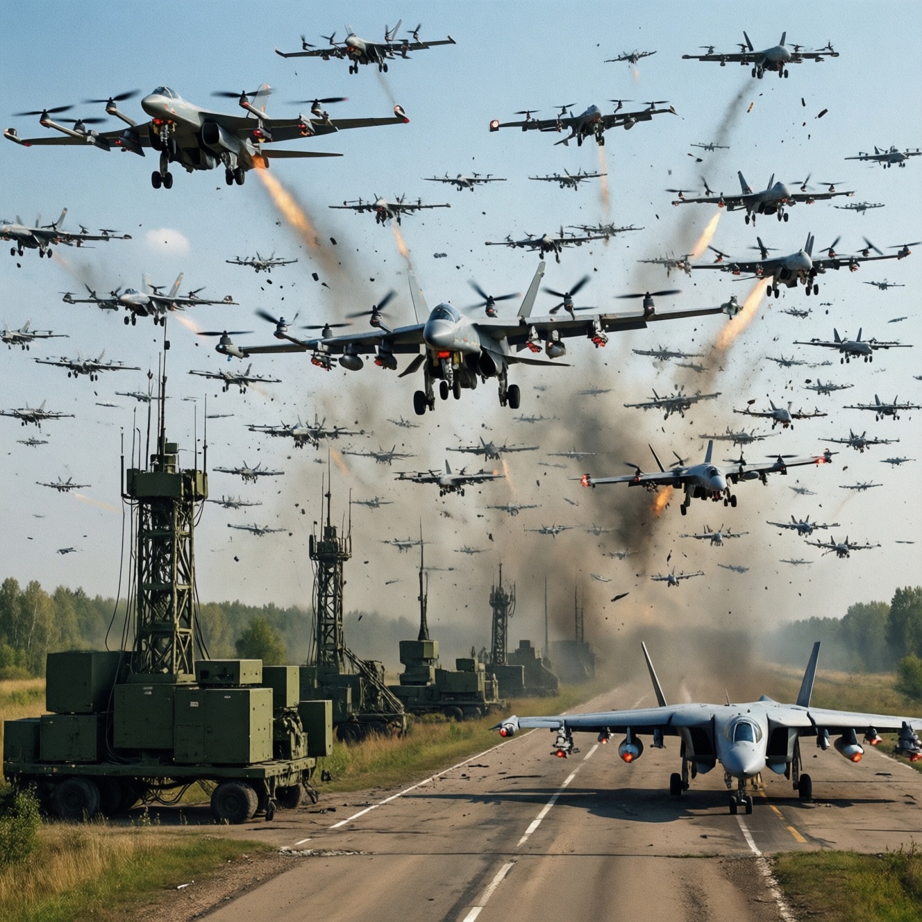 Минобороны России сообщило об уничтожении 480 украинских беспилотников с утра пятницы